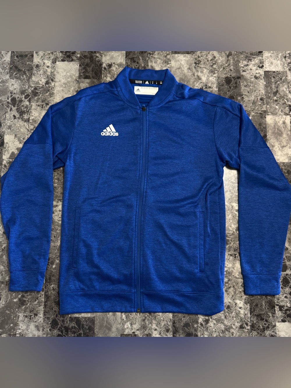 adidas Men's Royal Blue Full-Zip Track Jacket